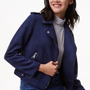 LOFT Suede Moto Jacket